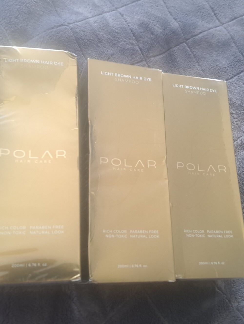 Polar Light Brown Hair Dye Shampoo - 200ml Each